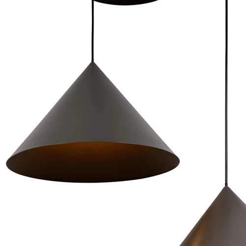Lucide SPITZE - Pendant light - Ø 68 cm - 3xE27 - Grey | Vibes - detail 1